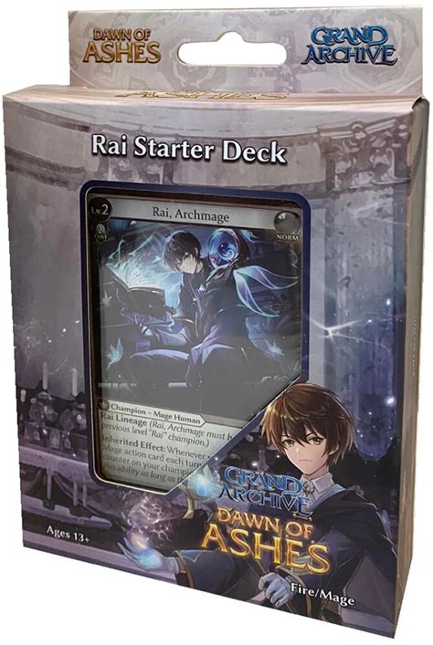 Grand Archive Tcg Dawn Of Ashes Rai Alter Edition Starter Deck