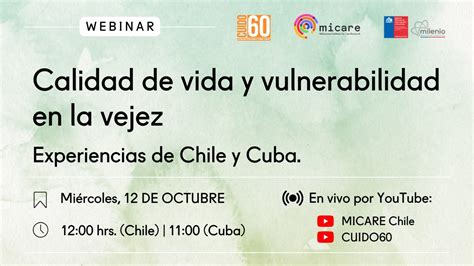 Webinar Calidad De Vida Y Vulnerabilidad En La Vejez YouTube