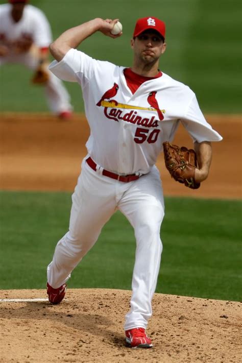 Adam Wainwright In Cards March Against Marlins St Louis Cardinals