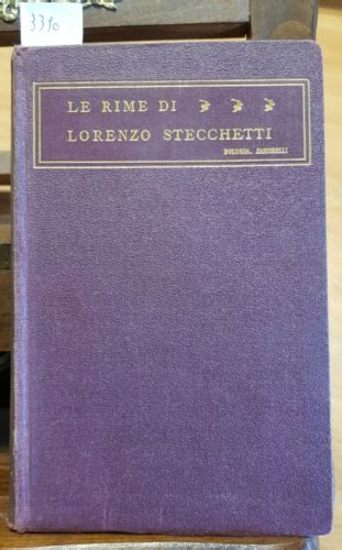 Le Rime Di Lorenzo Stecchetti Zanichelli Poesia