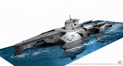 military submarine by NikYeliseyev on DeviantArt