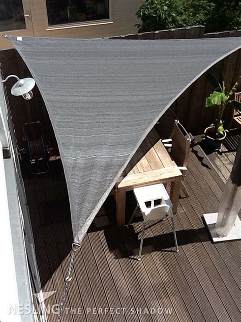 Voile D Ombrage Triangulaire Coolfit Anthracite 4 X 4 X 5 7 M