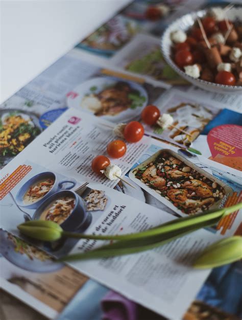 Appetizers on Menu on Table in Restaurant · Free Stock Photo