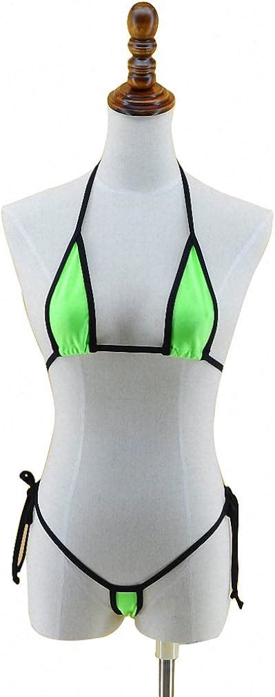 Buy Womens Extreme Sexy Micro Bikini Triangle String Brazilian Mini