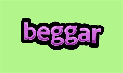 beggar writing vector design on a green background 20929168 Vector Art ...