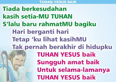 Lirik Lagu Pujian Rohani Kristen Sekolah Minggu Gereja Tuhan Yesus