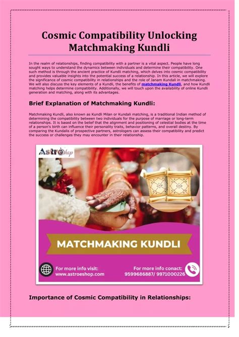 Ppt Cosmic Compatibility Unlocking Matchmaking Kundli Powerpoint