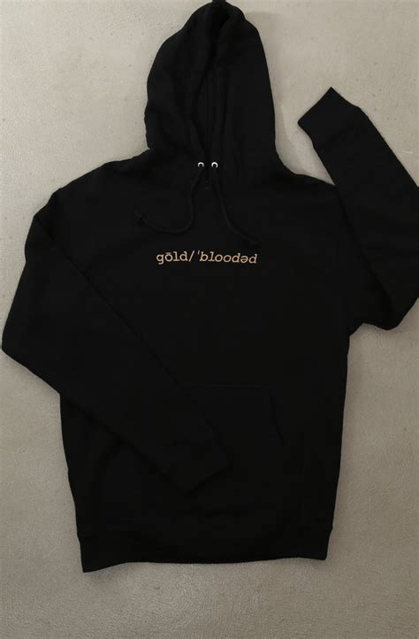 Gold Blooded Definition (Men's Black Hoody) – Adapt.