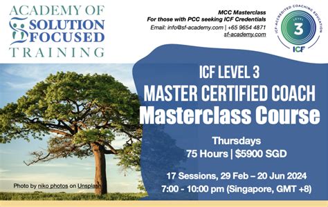 Icf Masterclass Course For Mcc Credentials Level 3 Academy Of