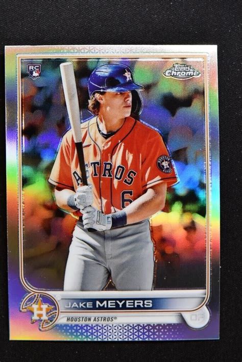 2022 Topps Chrome Base Refractor 114 Jake Meyers Houston Astros EBay