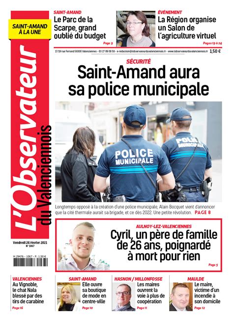 L Observateur Du Valenciennois Saint Amand Du Vendredi F Vrier