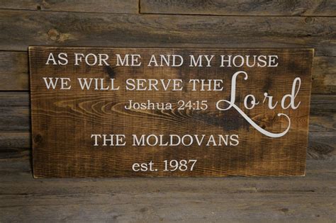 As For Me And My House We Will Serve The Lord Joshua 2415