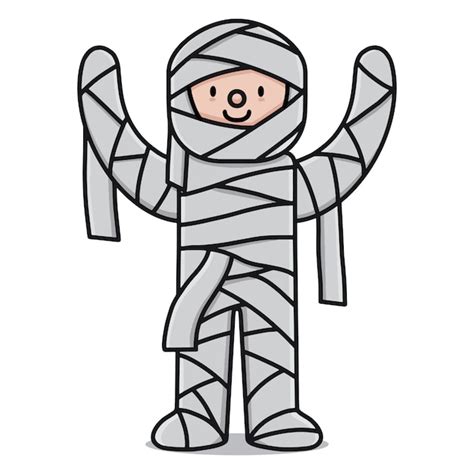 Premium Vector Cute Mummy Cartoon Character