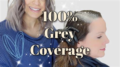 Root Touch Up Tutorial 100 Grey Coverage Wholy Hair Youtube