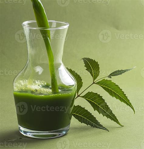 Medicinal Neem juice and leaves 4987328 Stock Photo at Vecteezy