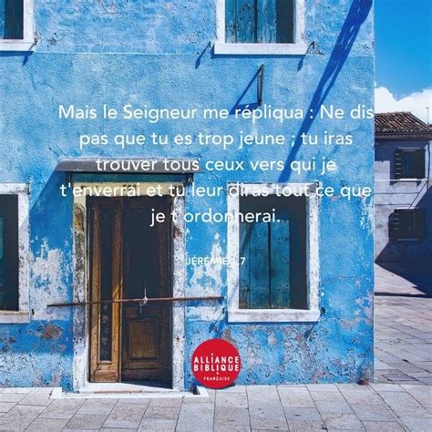 Alliance biblique française on Instagram Jeremie 1 7 https lire la