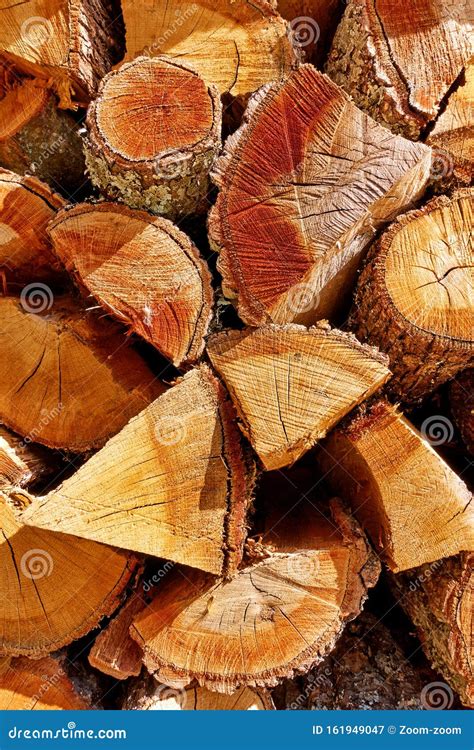 Firewood Stack Of Chopped Wood Logs Stock Image Image Of Industry