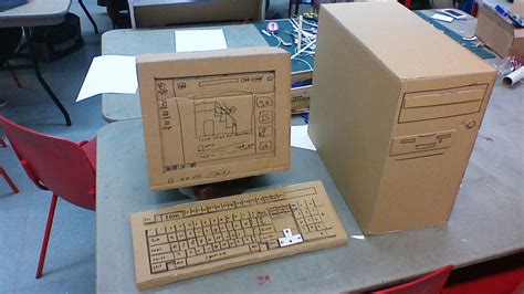 Cardboard Pc Final Piece For College By Weaslefire On Deviantart