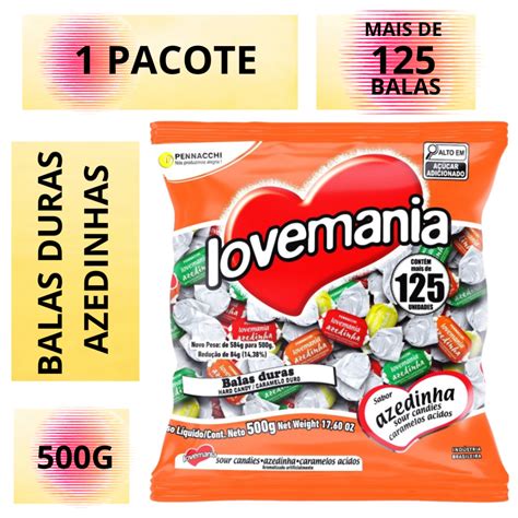 Quantas Balas Que Custam R$0.50 É Possível Comprar Com R$50 - BALAS SORTIDAS SABORES AZEDINHA - BALAS DURAS - 500g - MAIS DE 125 ...