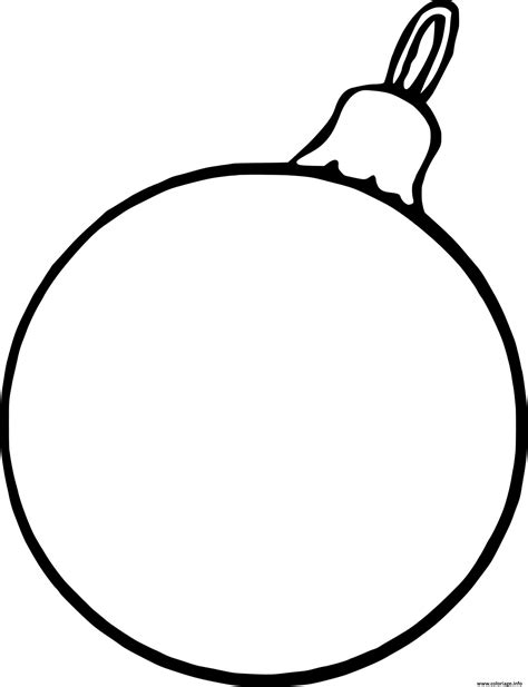 Coloriage Boule De Noel Simple Pour Sapin Dessin Boule De Noel à imprimer