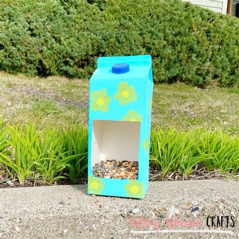 Milk Carton Bird Feeder - An Easy Upcycle Craft Idea - Ideas for the Home