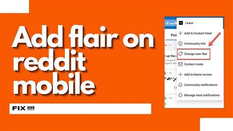 How To Add Flair On Reddit Mobile Quick Easy Youtube