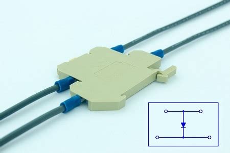 Diode terminals for use in DC indication circuits