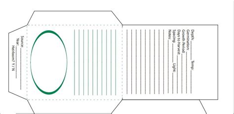 Printable Seed Packet Patterns