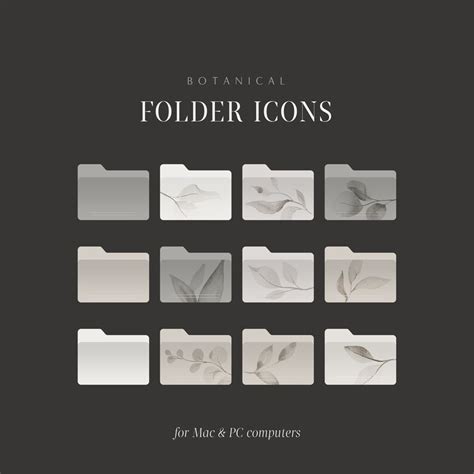 Boho Desktop Folder Icons Neutral Nude Desktop Folder Covers For Mac