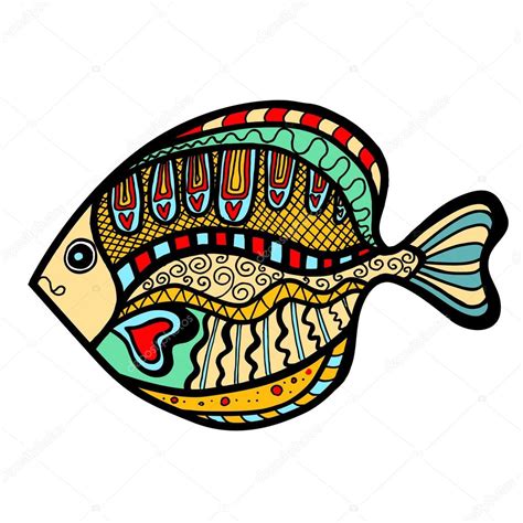 Zentangle Stylized Fish Stock Vector Frescomovie