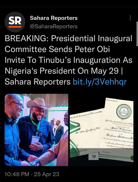 Today S Headlines Presidential Committee Sends Obi Invite To Tinubu S