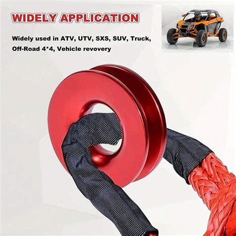 Winch Snatch Recovery Ring Compatible With Soft Shackle ATV UTV SUV