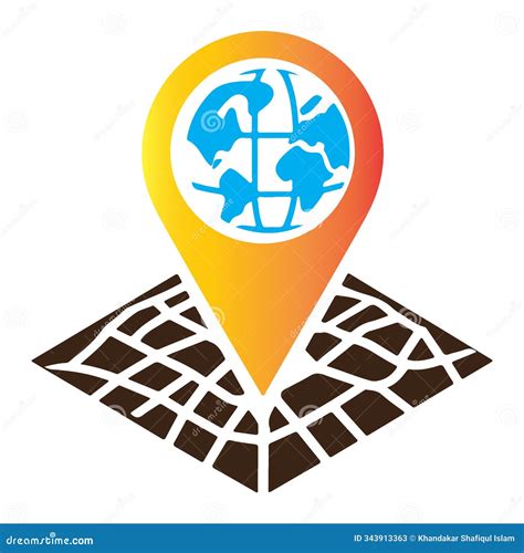 map pin vector art illustration icon design stock vector illustration