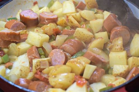 Simple And Delicious Kielbasa Skillet Southern Plate