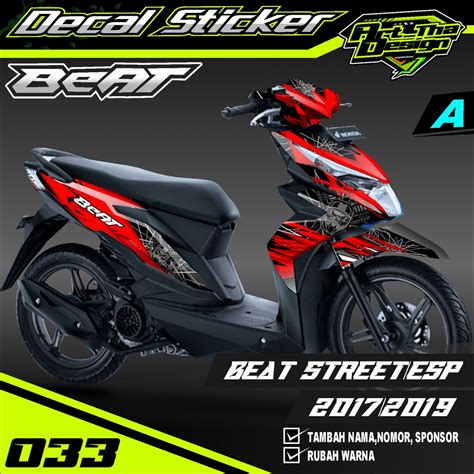 Jual Cod Decal Honda Beat Street Esp Stiker Full Body