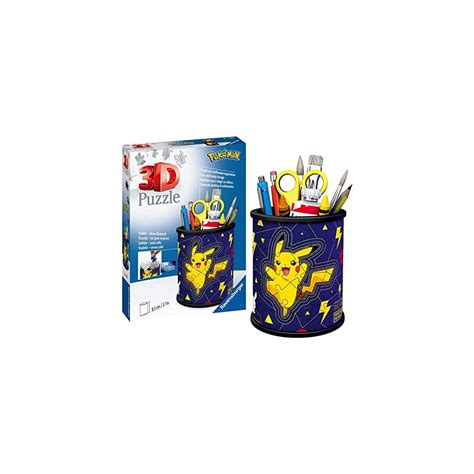 Ravensburger 3D Puzzle 11257 Utensilo Pokémon Pikachu 54 Teile