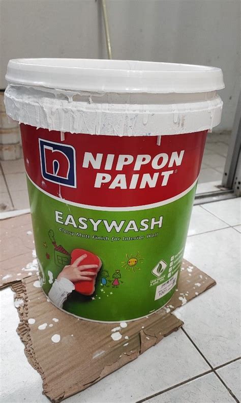 Nippon Paint Easy Wash Brilliant White Used All For RM18 COD