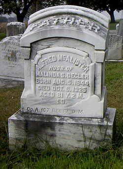 Alfred Mcallister Find A Grave Memorial