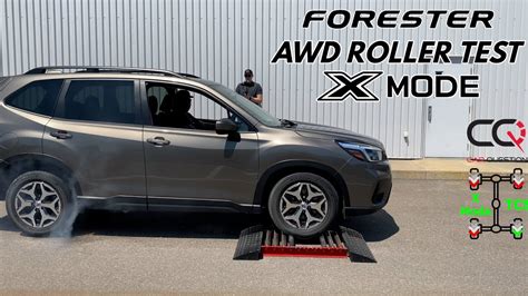 Subaru Forester AWD Slip Roller Test With And Without X Mode YouTube