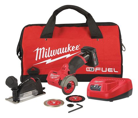 MILWAUKEE Cut-Off Tool Kit, Cordless, 3 in Wheel Diameter, 20,000 RPM ...