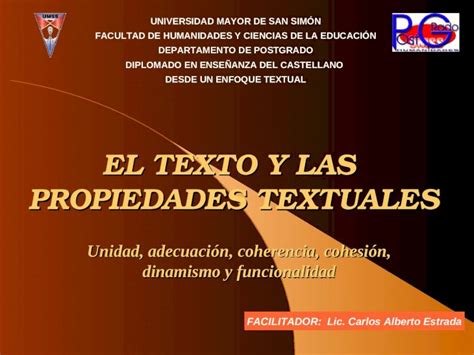 Ppt El Texto Y Las Propiedades Textuales Pdfslide Net