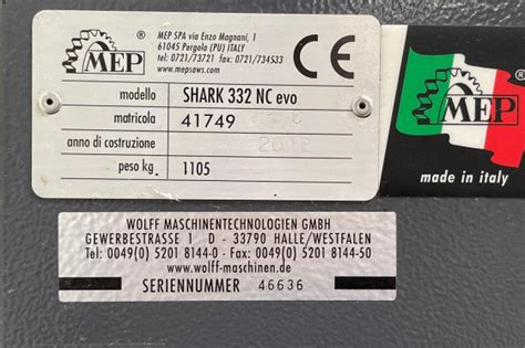 MEP SHARK 332 NC Evo Band Saw Used Mach4Metal