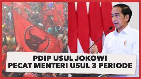 Anggap Pembangkangan PDIP Usul Jokowi Pecat Menteri Yang Masih Bicara