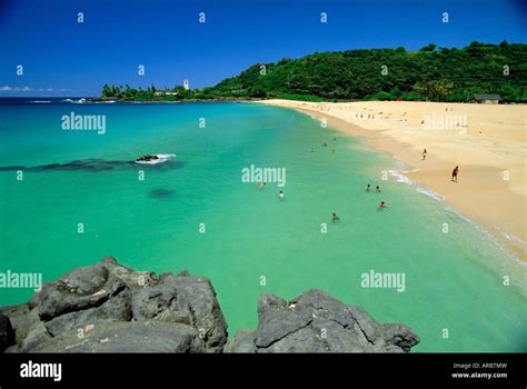 Waimea Bay Beach Park A Popular Surfing Spot On Oahus North Shore