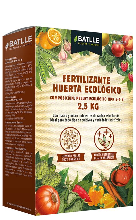 Fertilizante Huerta Eco Semillas Batlle Huerto Y Jardín