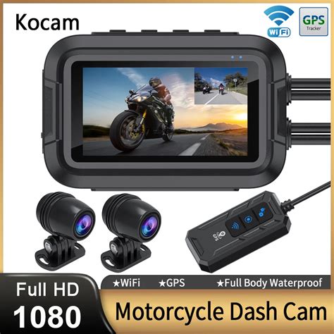 Dual 1080p Motorrad DVR Ganzk Rper Wasserdichte Moto Kamera WiFi GPS