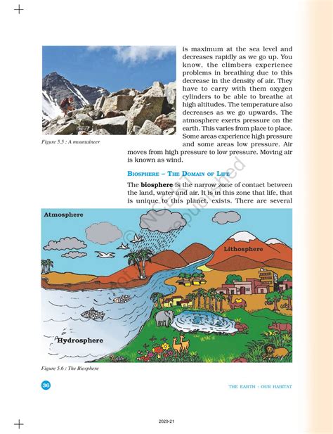 Major Domains Of The Earth Ncert Book Of Class 6 Geography The Earth