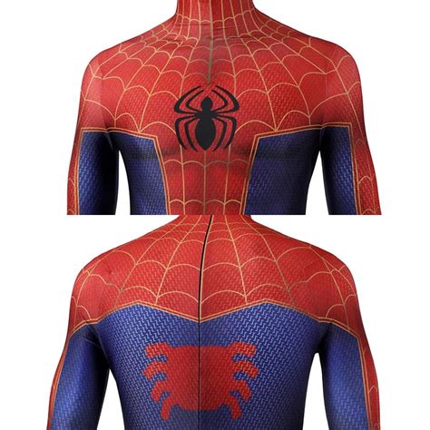 Peter Parker Cosplay Costumes D Classic Suit Zentai Jumpsuit With