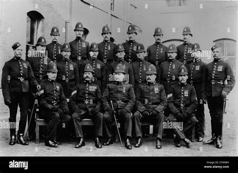 Group Of Policemen Wolverhampton Borough Police Force 19th Century