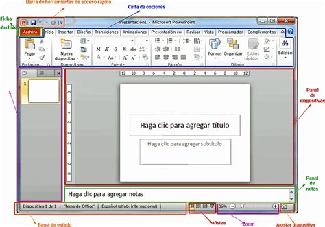 interfaz powerpoint  guias  tutoriales
